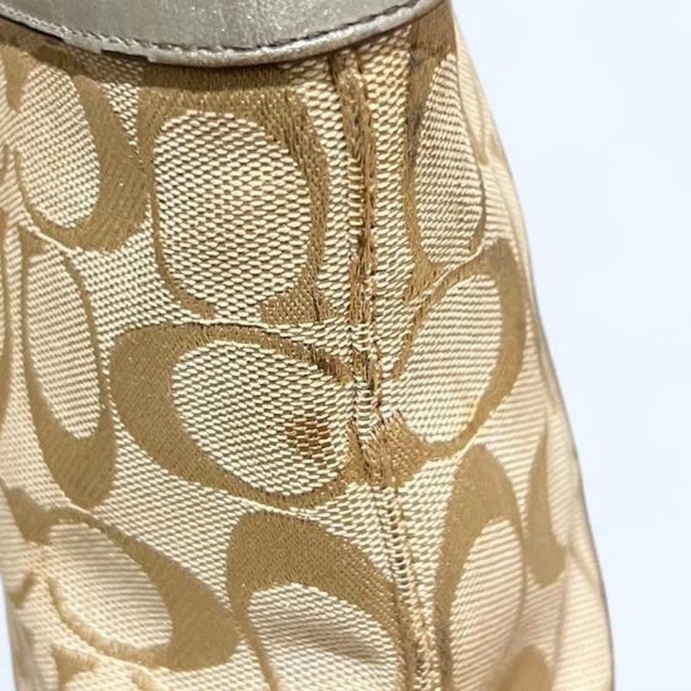 Coach Multicolor Patchwork Stripe Tote - image 6